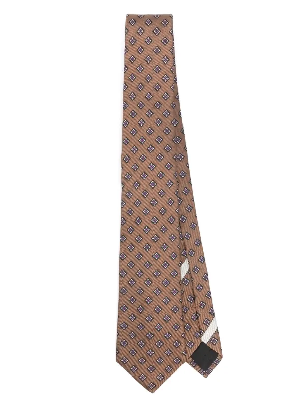 silk brown tie