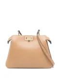 FENDI small Peekaboo cross body bag - Brown