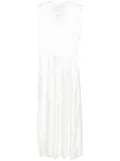 Jil Sander satin midi dress - White