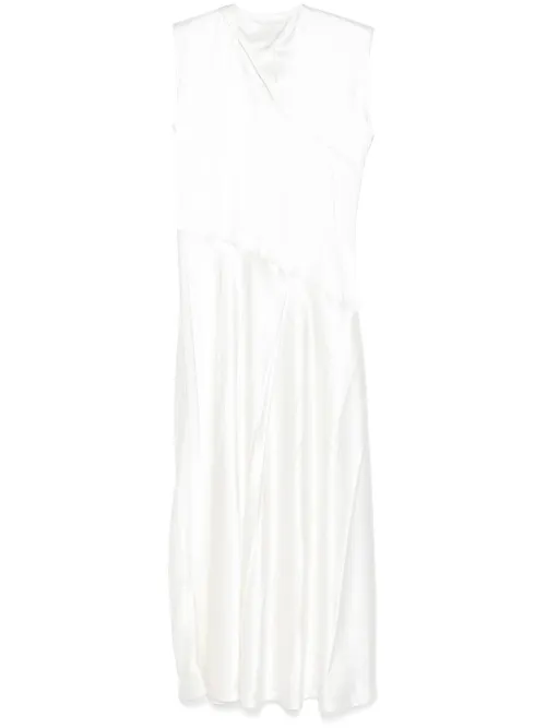Robe en satin à coupe mi-longue - Jil Sander - Modalova
