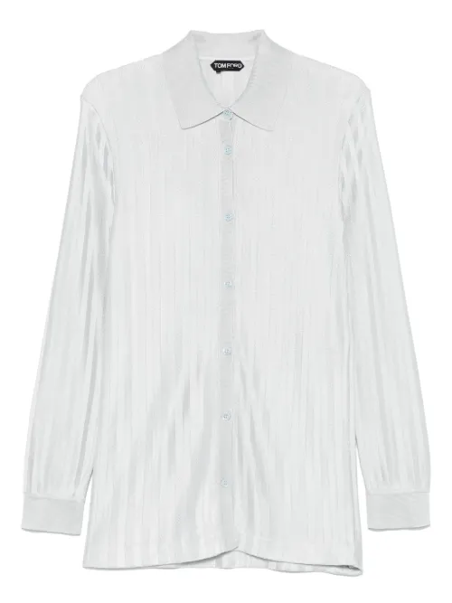 TOM FORD chemise en maille - Gris - TOM FORD - Modalova