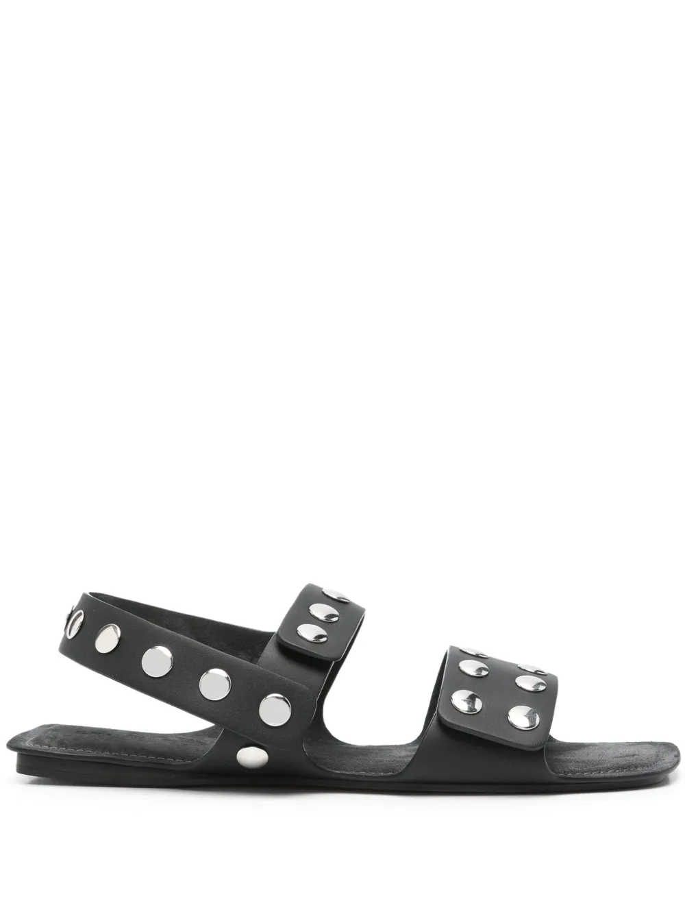 KHAITE Boden flat sandals Zwart