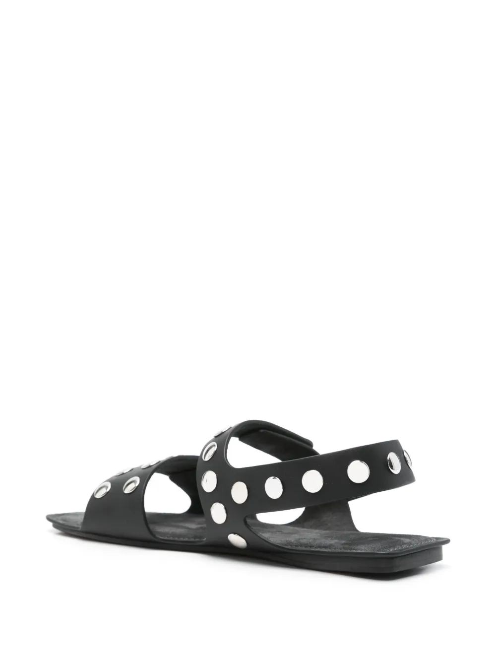 KHAITE Boden flat sandals Black