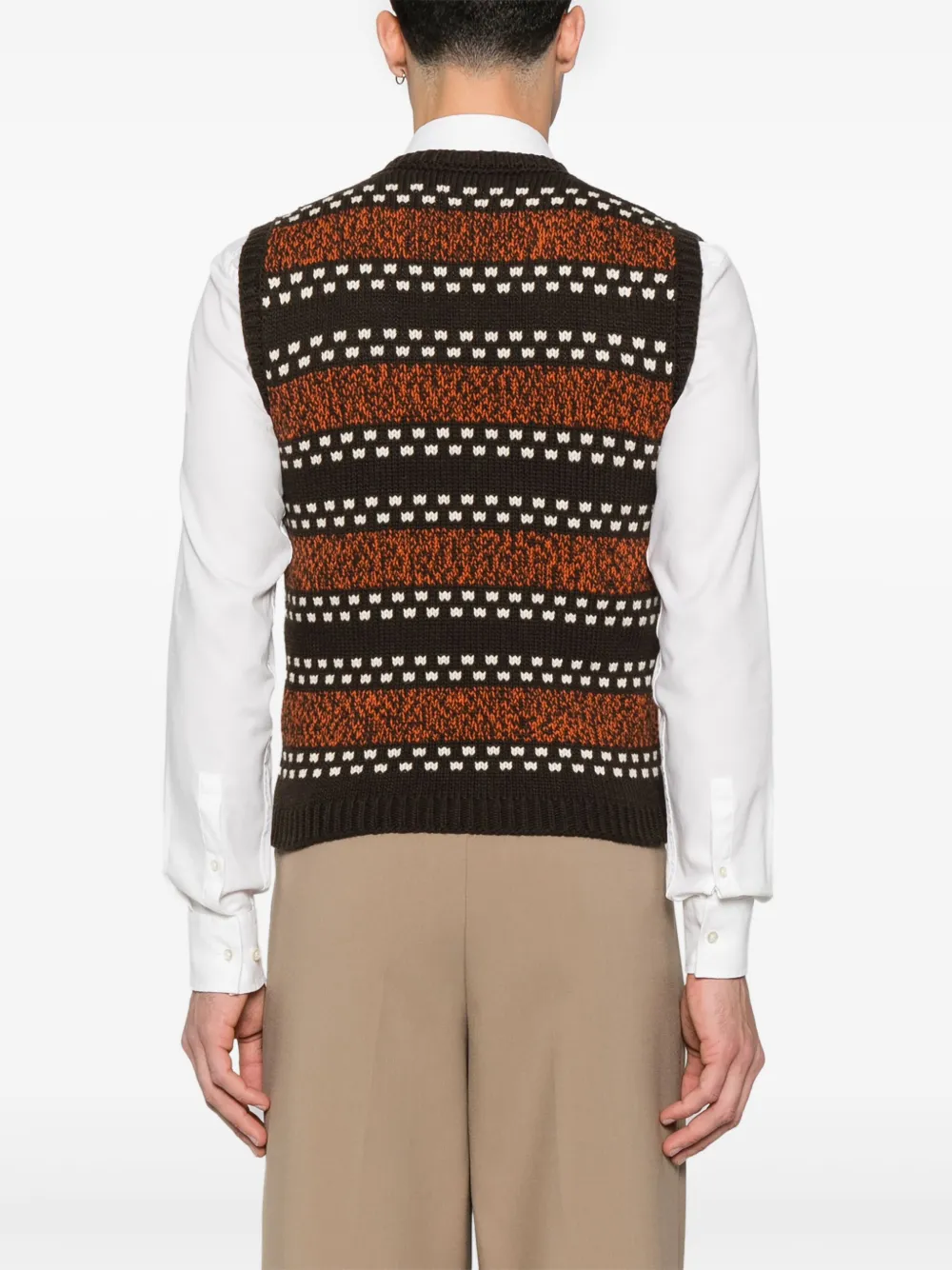 Valentino Garavani Wollen vest met VLogo Bruin