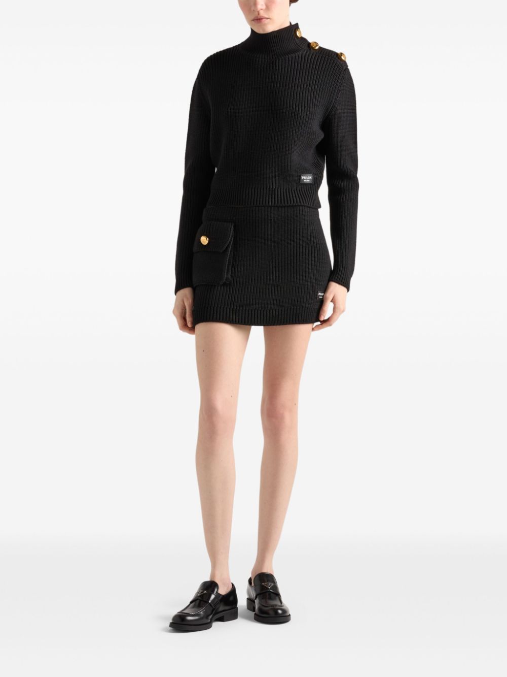 Prada wool turtleneck sweater - Zwart