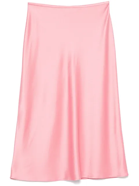 Blumarine falda midi con efecto satinado