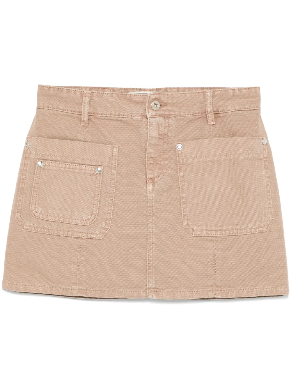 Blumarine minijupe en toile | tons neutres | Image 1