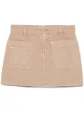 Blumarine canvas mini skirt - Neutrals