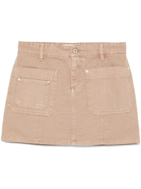 Blumarine canvas mini skirt