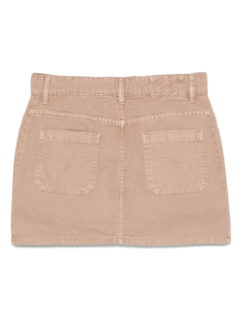 Blumarine Canvas mini-rok - Beige