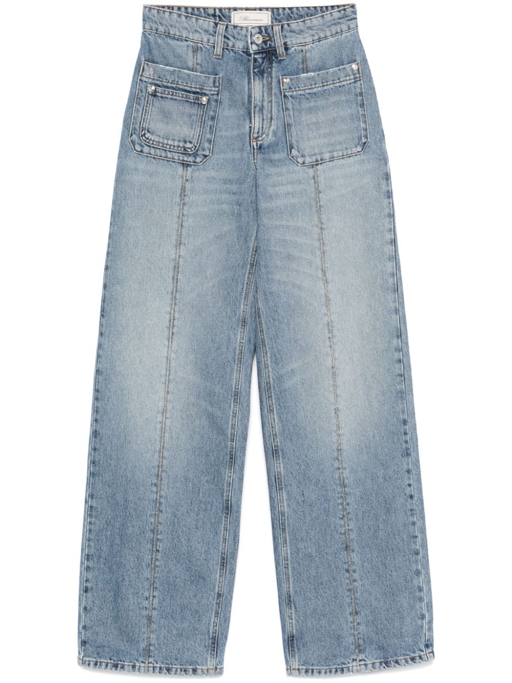 straight-leg jeans