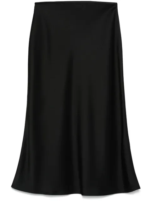 Blumarine falda midi con efecto satinado