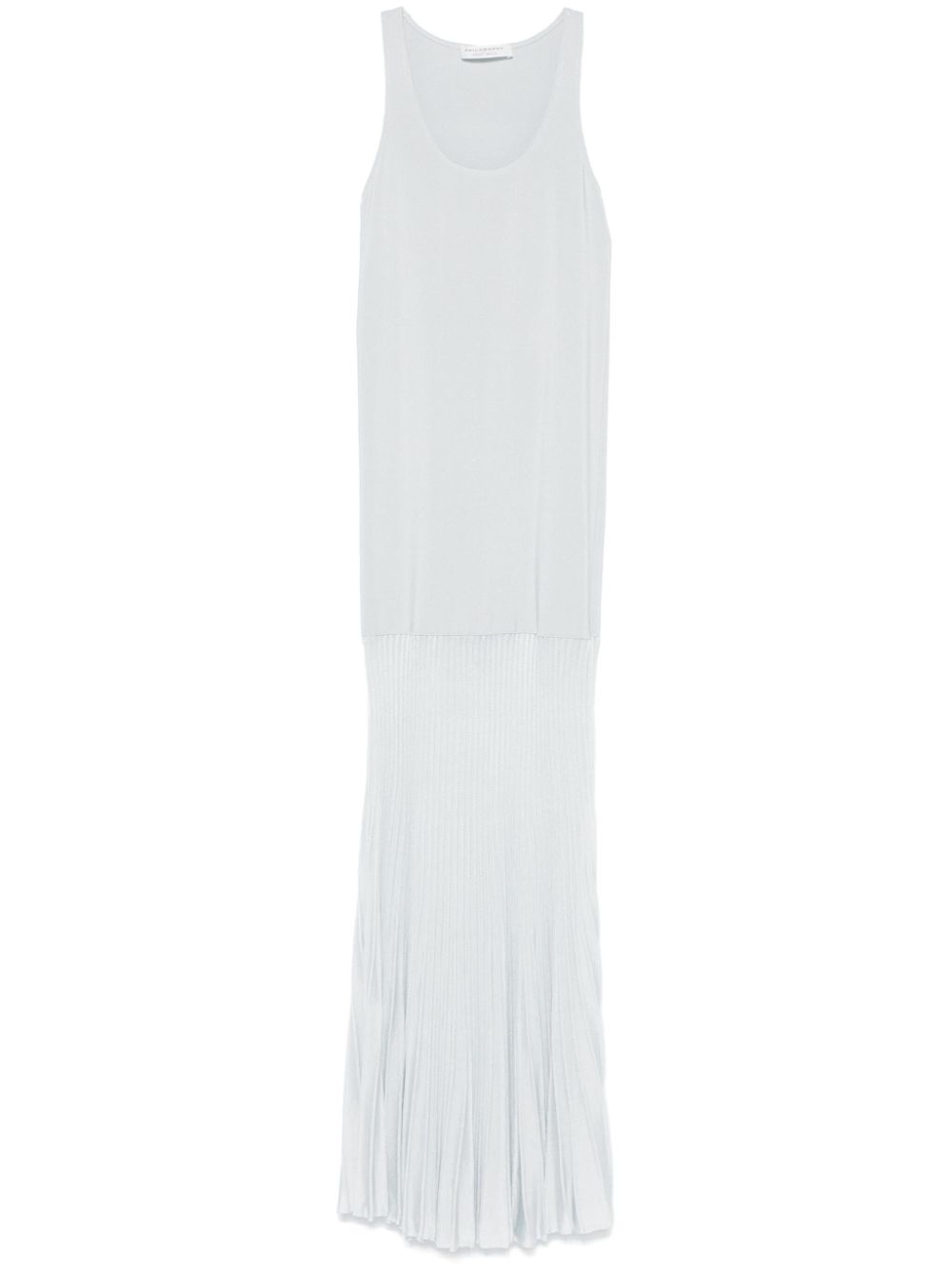 Philosophy Di Lorenzo Serafini ribbed-panel maxi dress Grijs