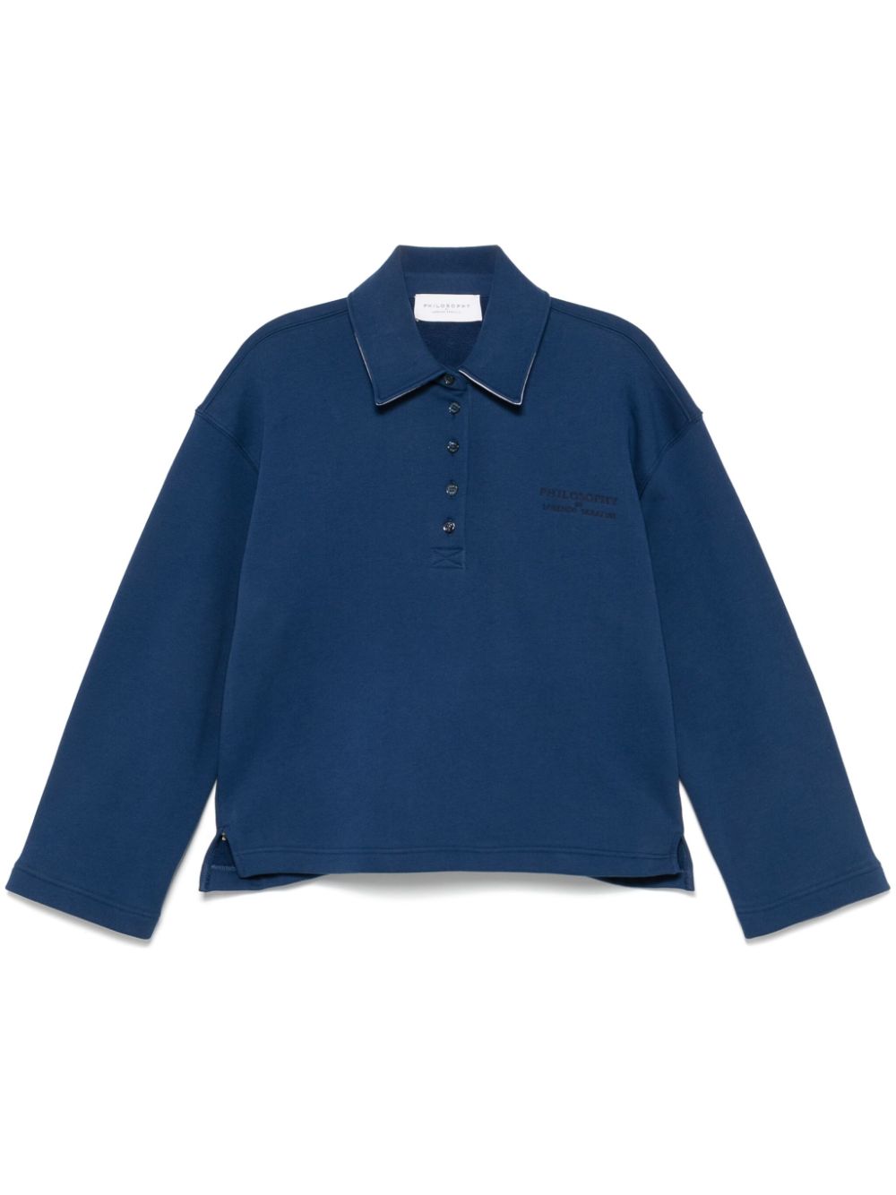 Philosophy Di Lorenzo Serafini Polotop met geborduurd logo Blauw