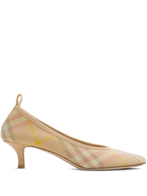 Burberry 45mm Check Knit Baby pumps