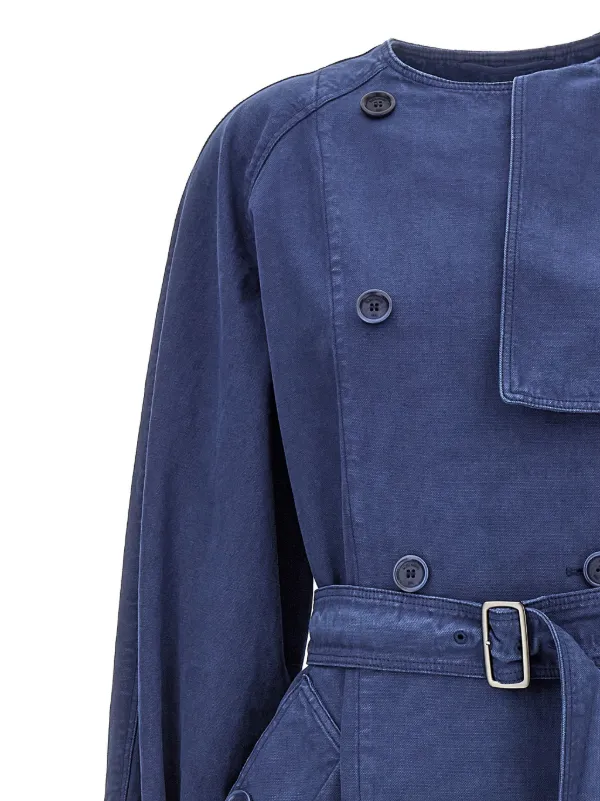 Max Mara Calao Trench Coat | Blue | FARFETCH