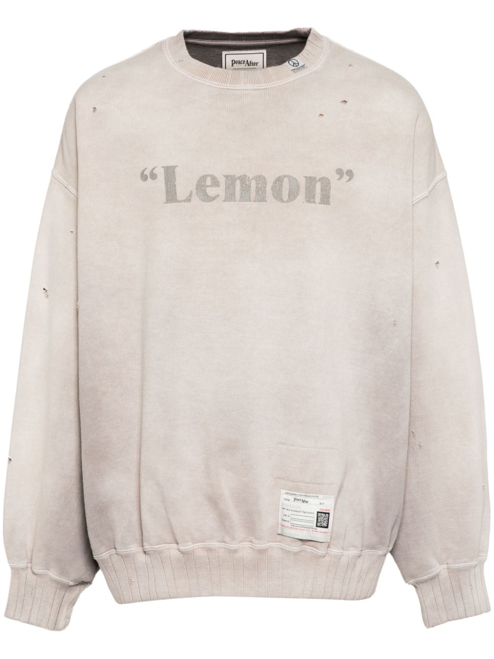 x Peace And After Lemon sweatshirt