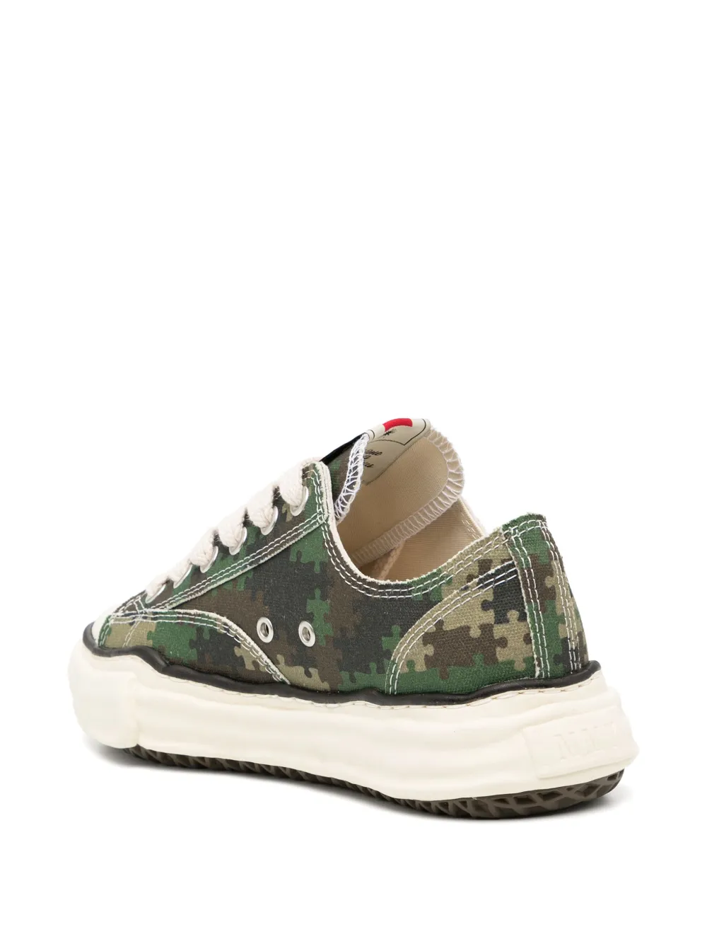 Maison MIHARA YASUHIRO x Peace and After Puzzle Camo Peterson low sneaker Green