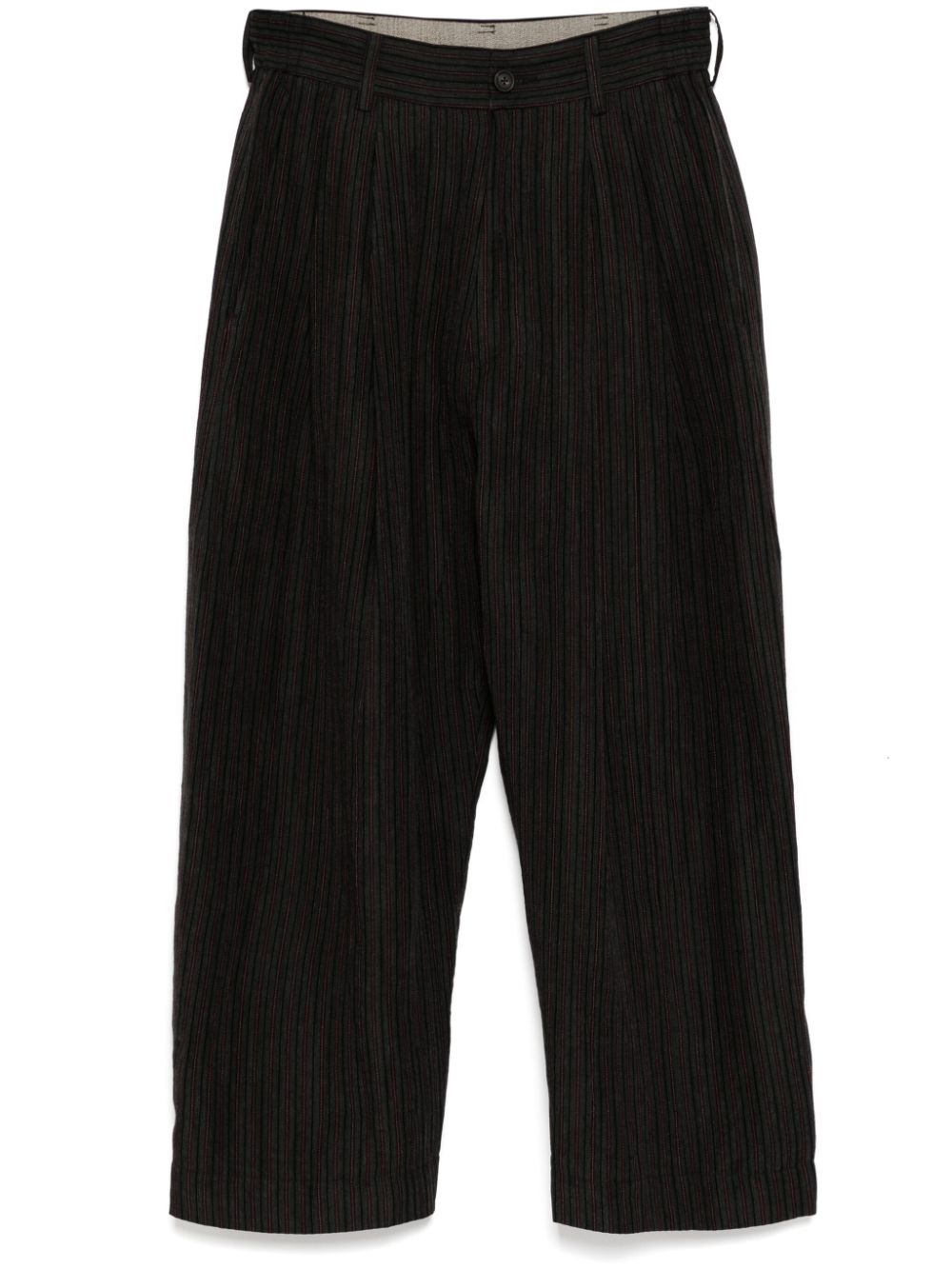 front pleat tapered trouser