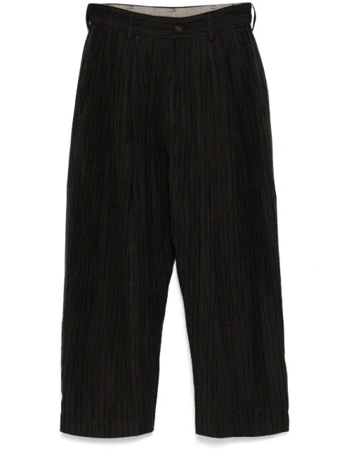 Ziggy Chen front-pleat tapered trousers