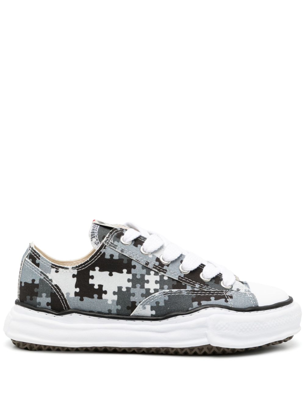 Maison MIHARA YASUHIRO x Peace and After Puzzle Camo Peterson low sneaker Grey