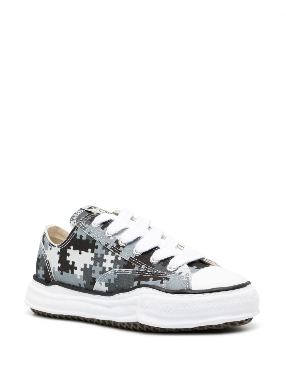 Maison MIHARA YASUHIRO x Peace and After Puzzle Camo Peterson low sneaker - Grijs