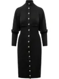 PINKO buttoned knit dress - Black