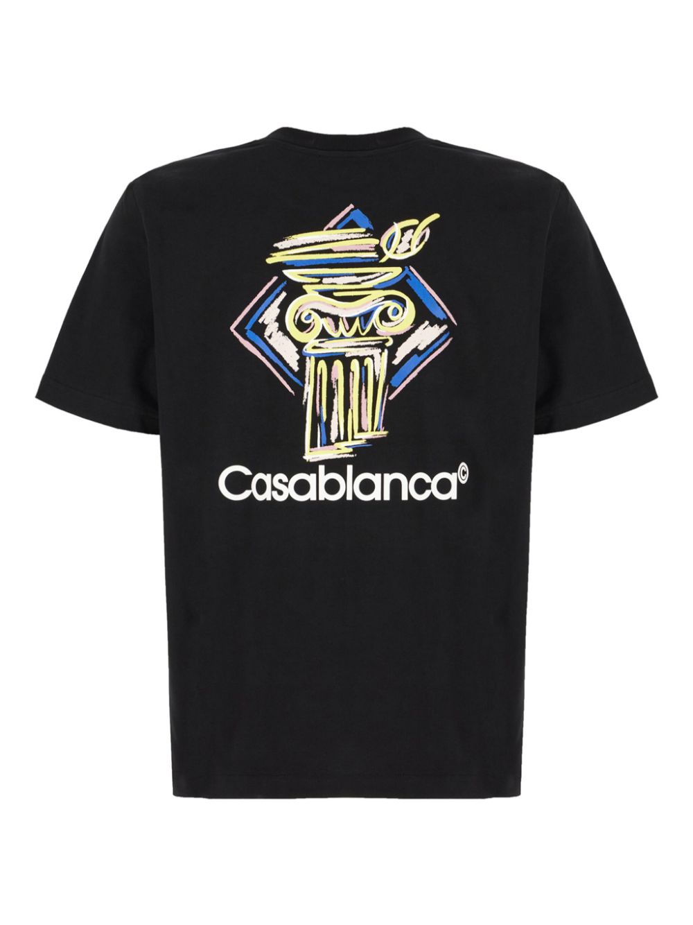 Casablanca Diamond Column T-shirt - Zwart