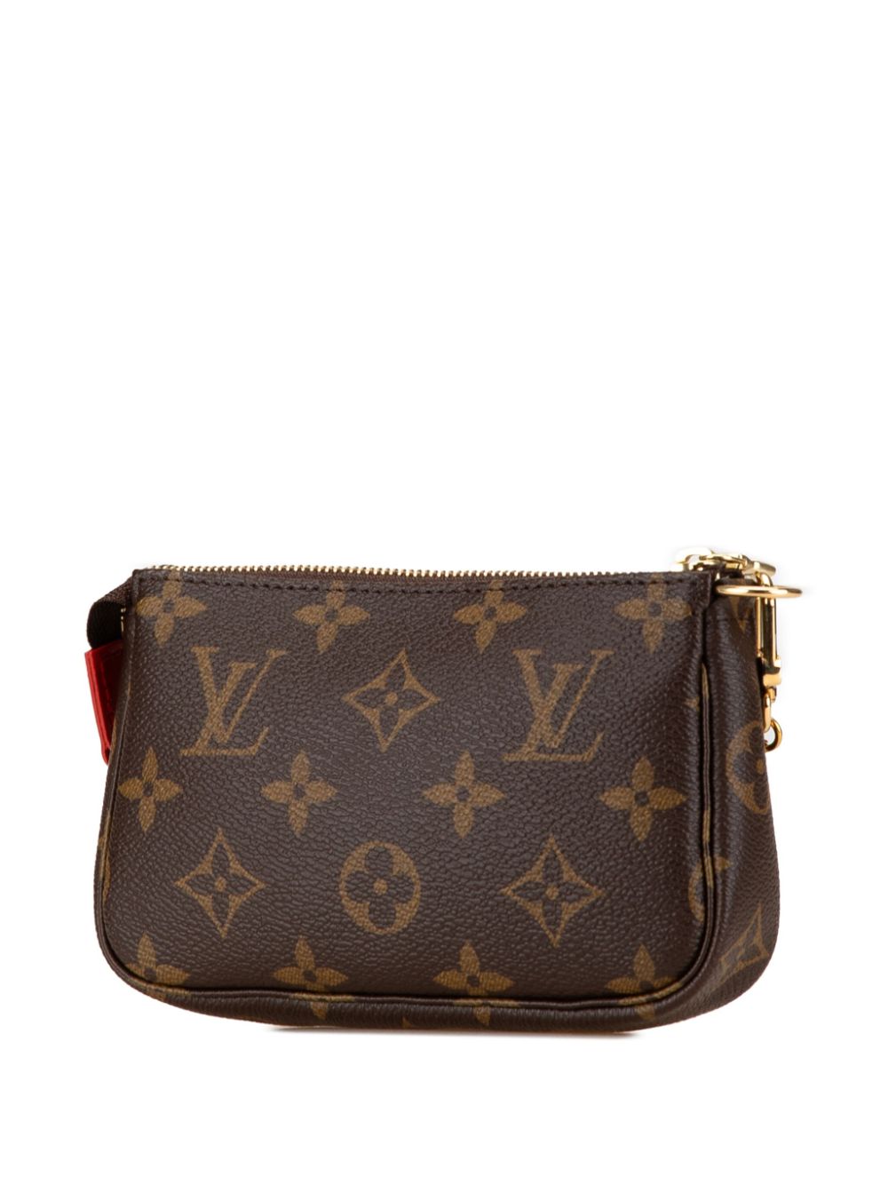 Louis Vuitton Pre-Owned 2020 Mini Monogram Vivienne Christmas Pochette Accessoires schoudertas - Bruin