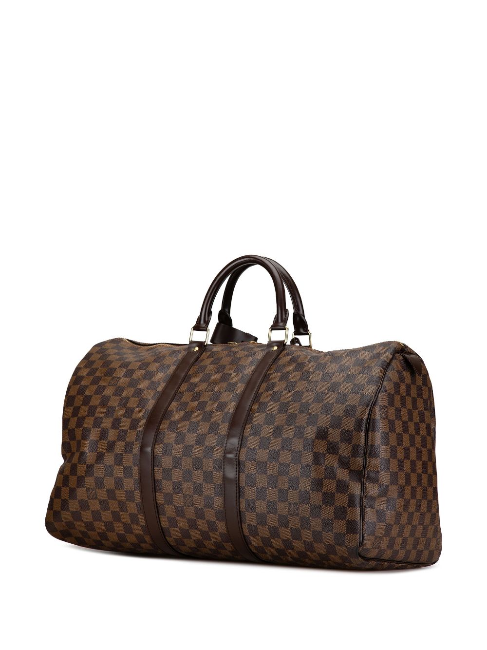 Louis Vuitton Pre-Owned 2008 Damier Ebene Keepall 50 reistas - Bruin