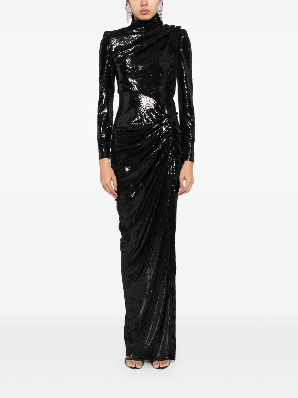 Zuhair Murad high neck gown - Zwart