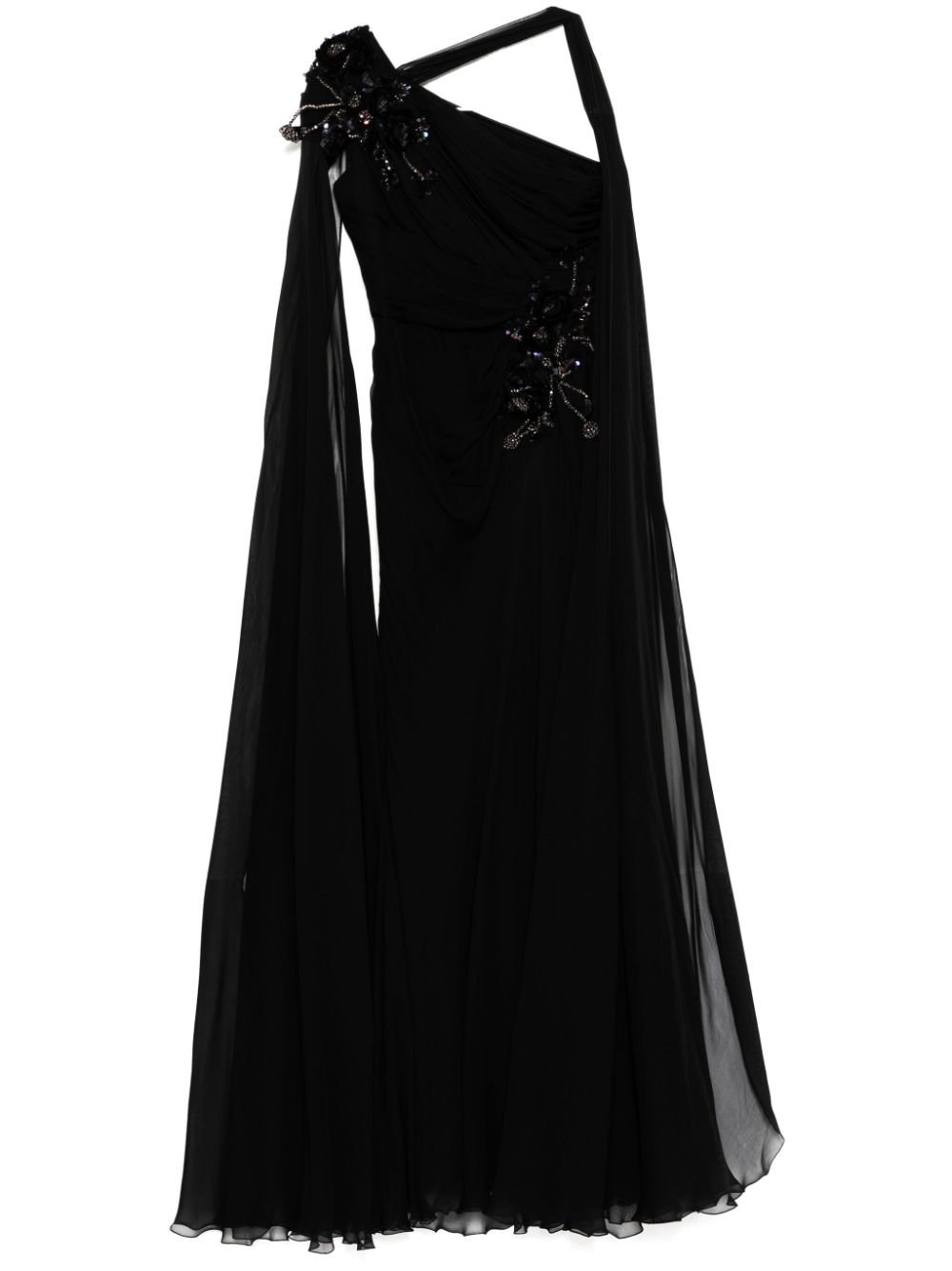 chiffon gown