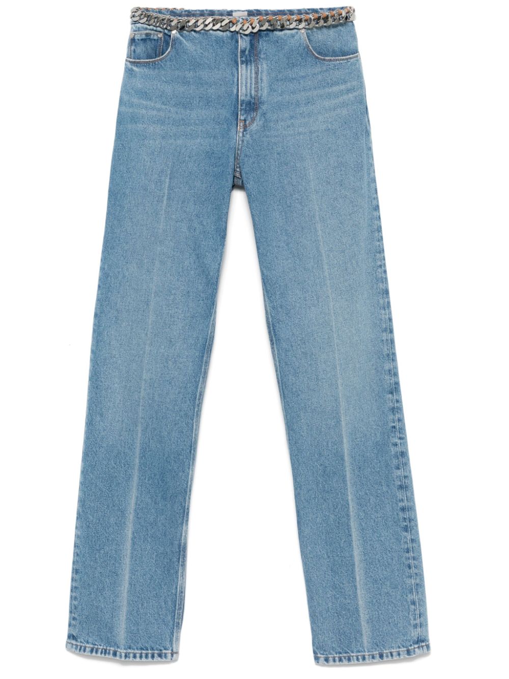 Stella McCartney Jeans met ketting en stiksel Blauw