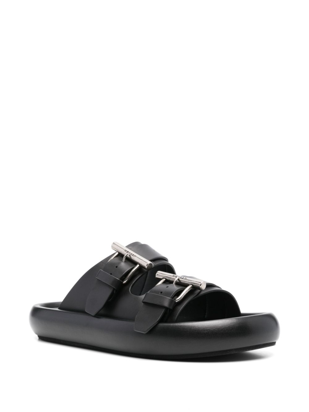 Alexander McQueen leather sandals - Zwart