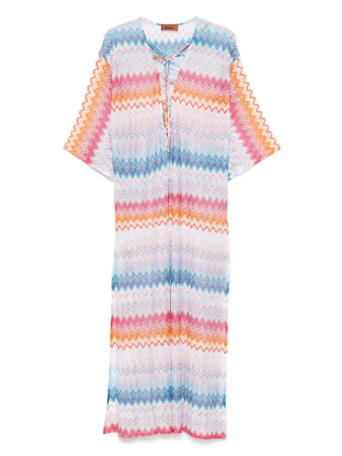 Missoni vestido largo con motivo en zigzag
