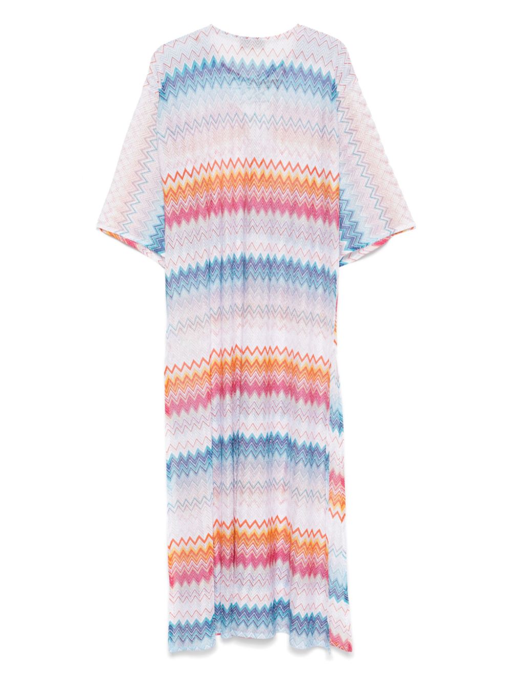 Missoni zigzag lamé maxi dress - Blauw