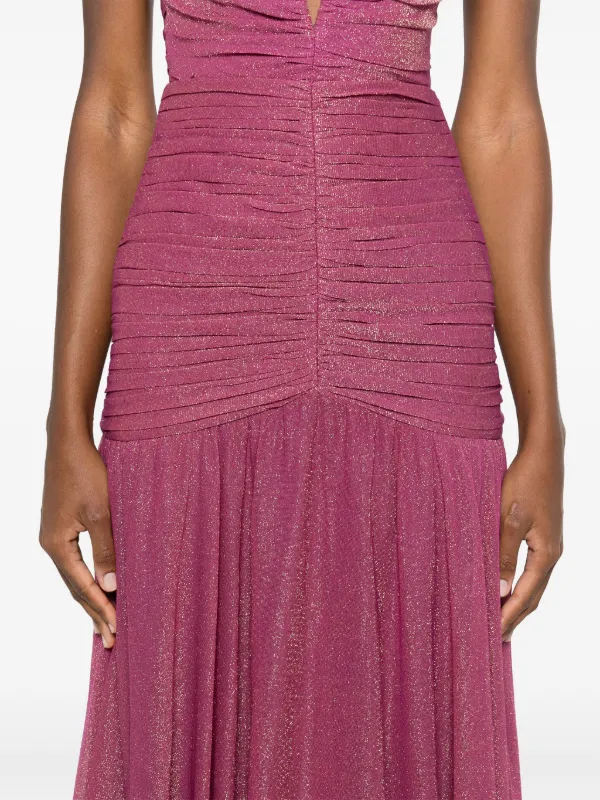 tweed dress midi Thom Browne Frayed Tweed Midi Dress
