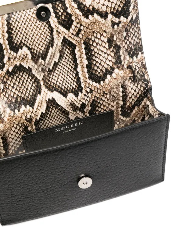 Alexander McQueen Mini Cross-Bar Cross Body Bag | Black