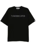 A BATHING APE® logo-embroidered T-shirt - Black