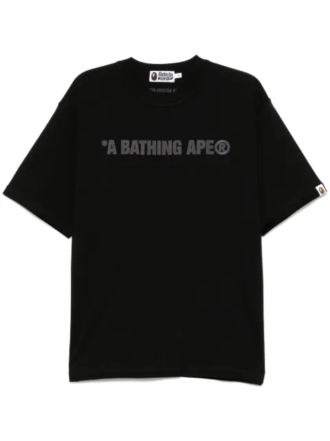 A BATHING APE® playera con logo bordado