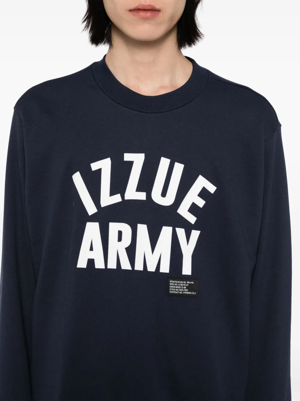 izzue Sweater met logo Blauw