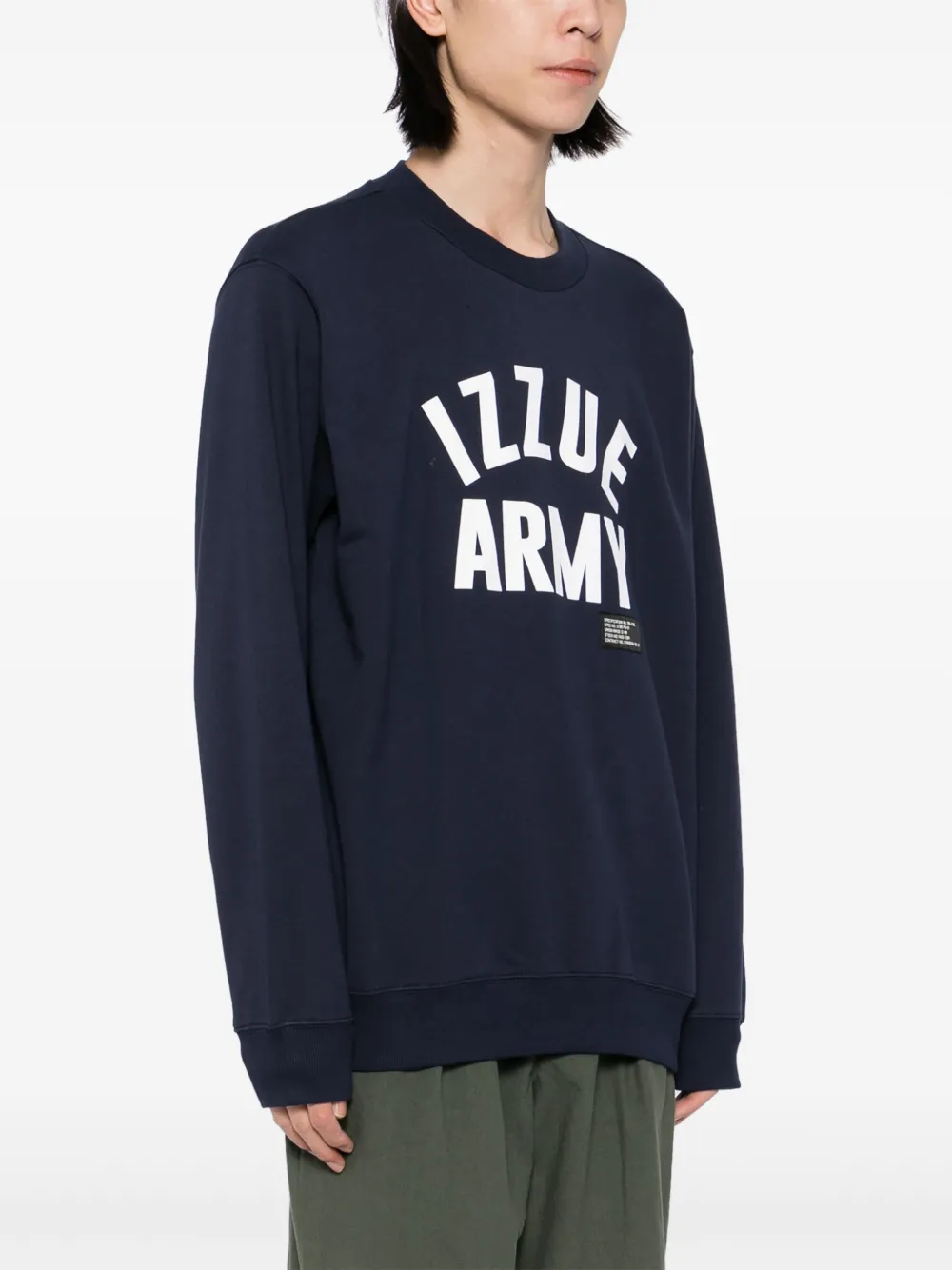 izzue Sweater met logo Blauw