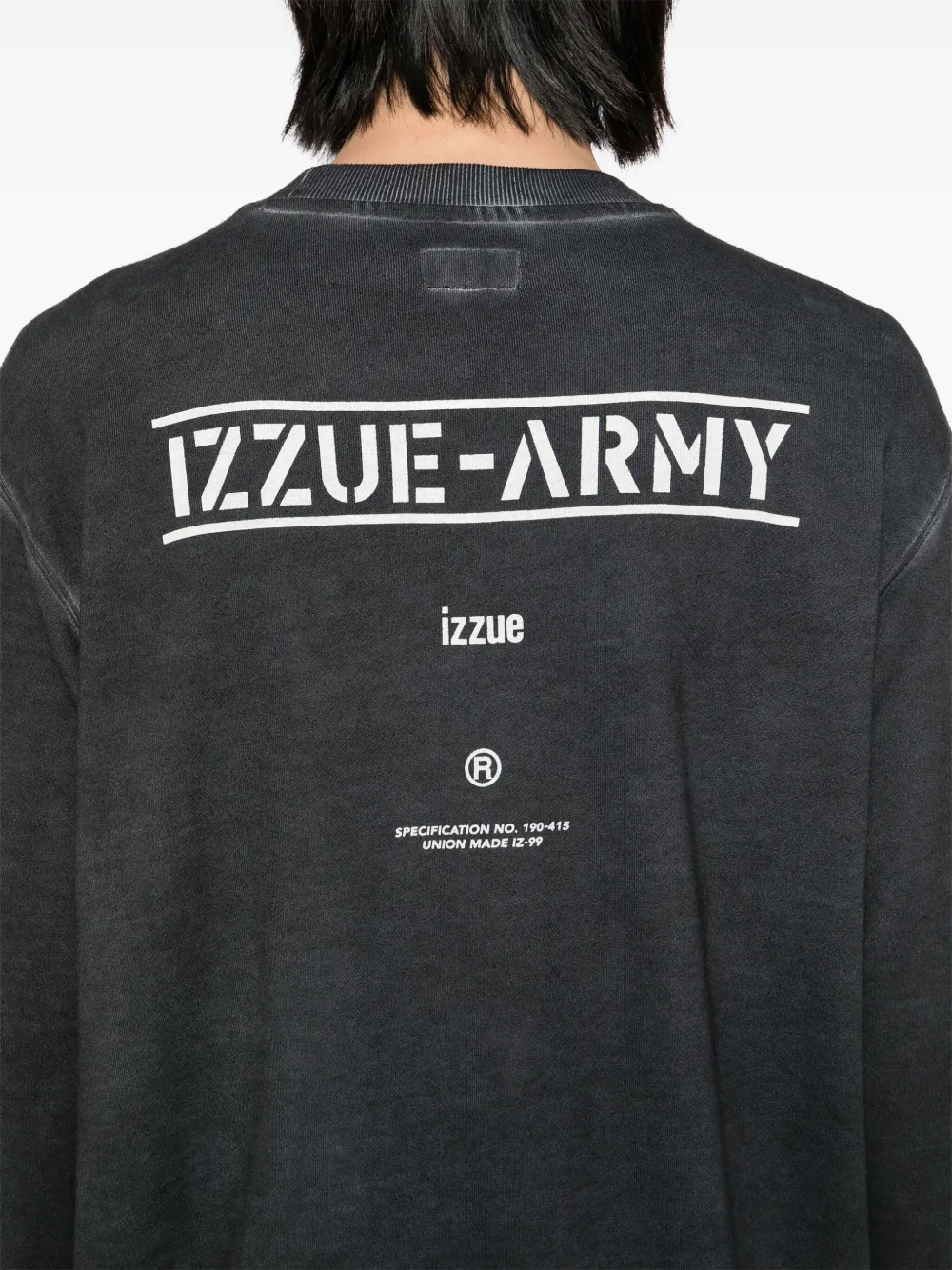 izzue Sweater met logo Grijs