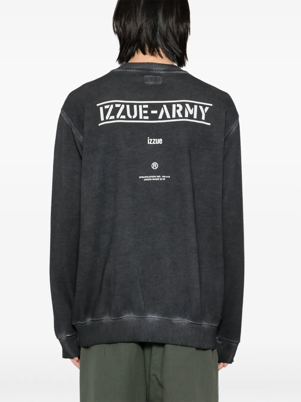 izzue Sweater met logo Grijs
