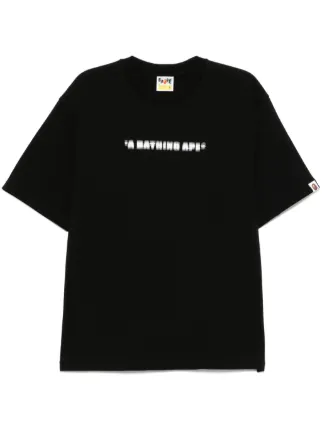 A BATHING APE ブラックTシャツ Lサイズ Men's T-shirts A BATHING APE Pixel Ape Head Relaxed Fit Tee Black