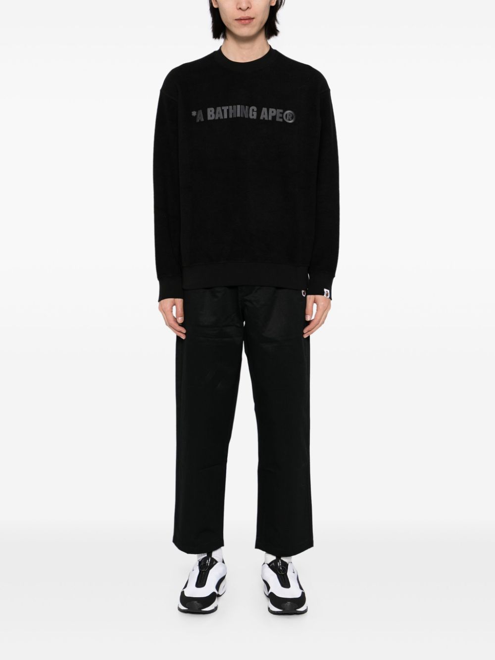 A BATHING APE® Sweater met logo - Zwart