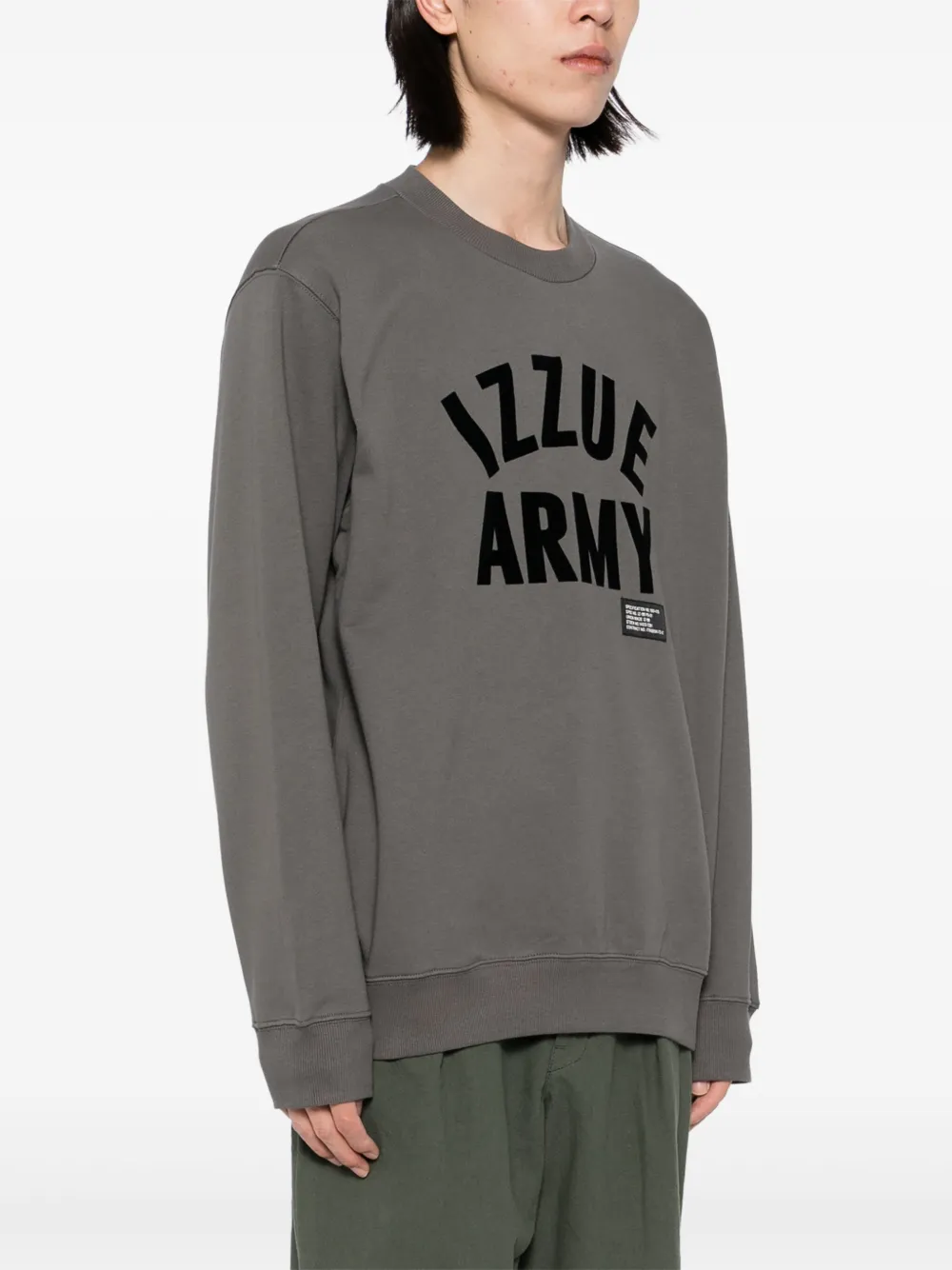 izzue Sweater met logo Grijs
