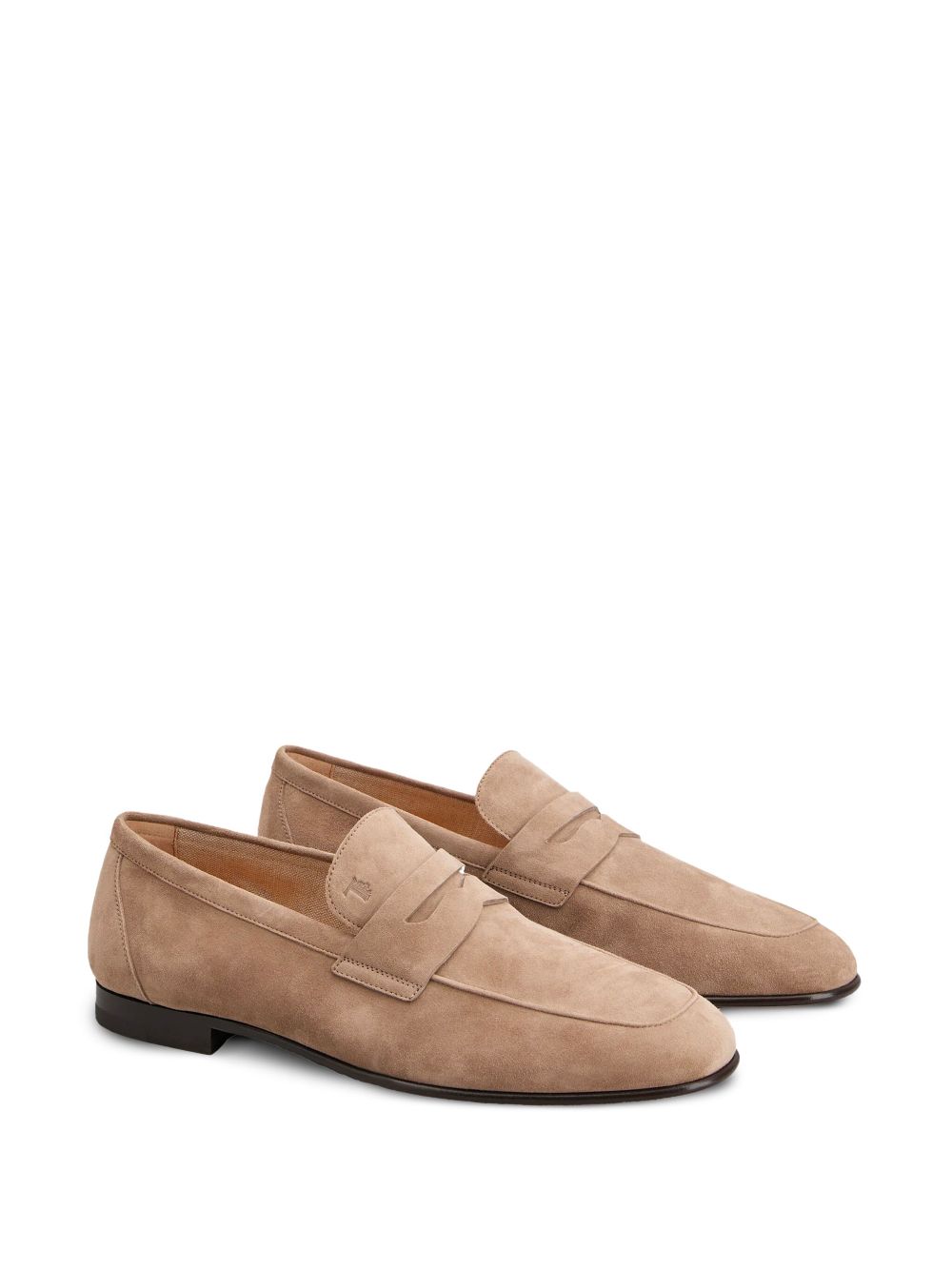 Tod's leather loafers - Beige