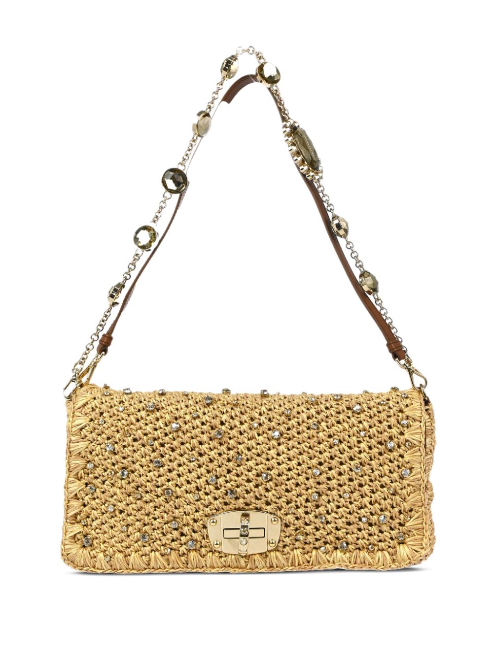 2010s crystal-embellished shoulder bag