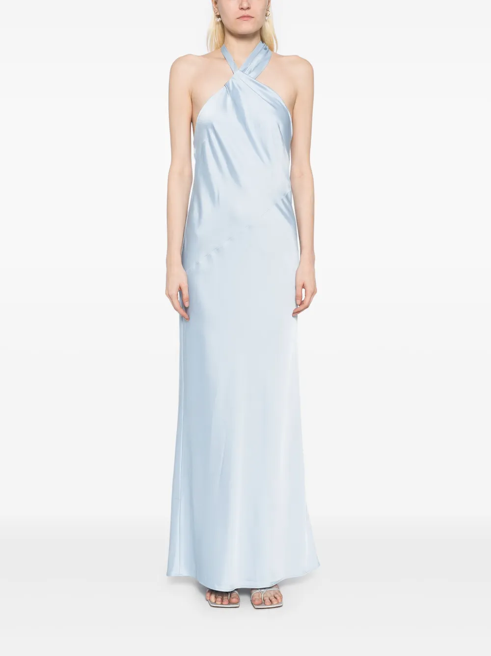 SIGNIFICANT OTHER Lucile gedrapeerde maxi-jurk - Blauw